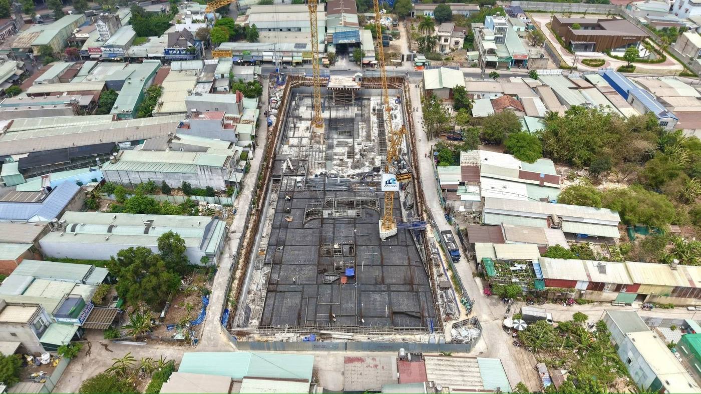 Công trường thi công Fenica nhìn từ trên cao